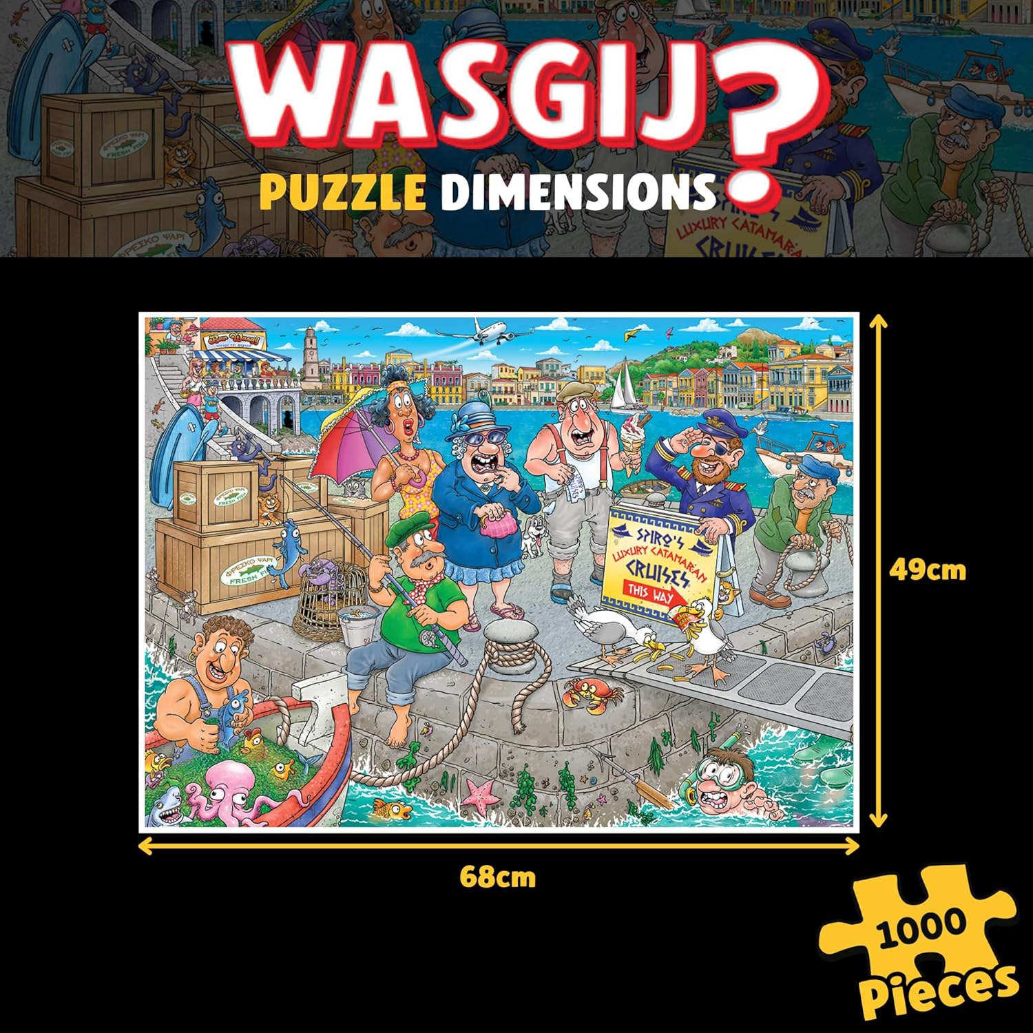 Detalle 2 de Puzzle humour Wasgij Original 47 1000 pièces