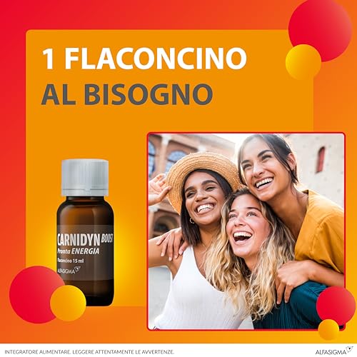 Detalle de Carnidyn Boost: integratore energetico senza caffeina, personalità pratica per una spinta rapida