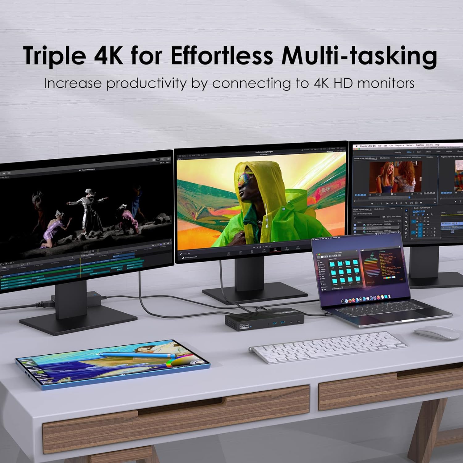 Thumbnail 2 de WAVLINK DisplayLink Triple 4K@60Hz Dock 100W