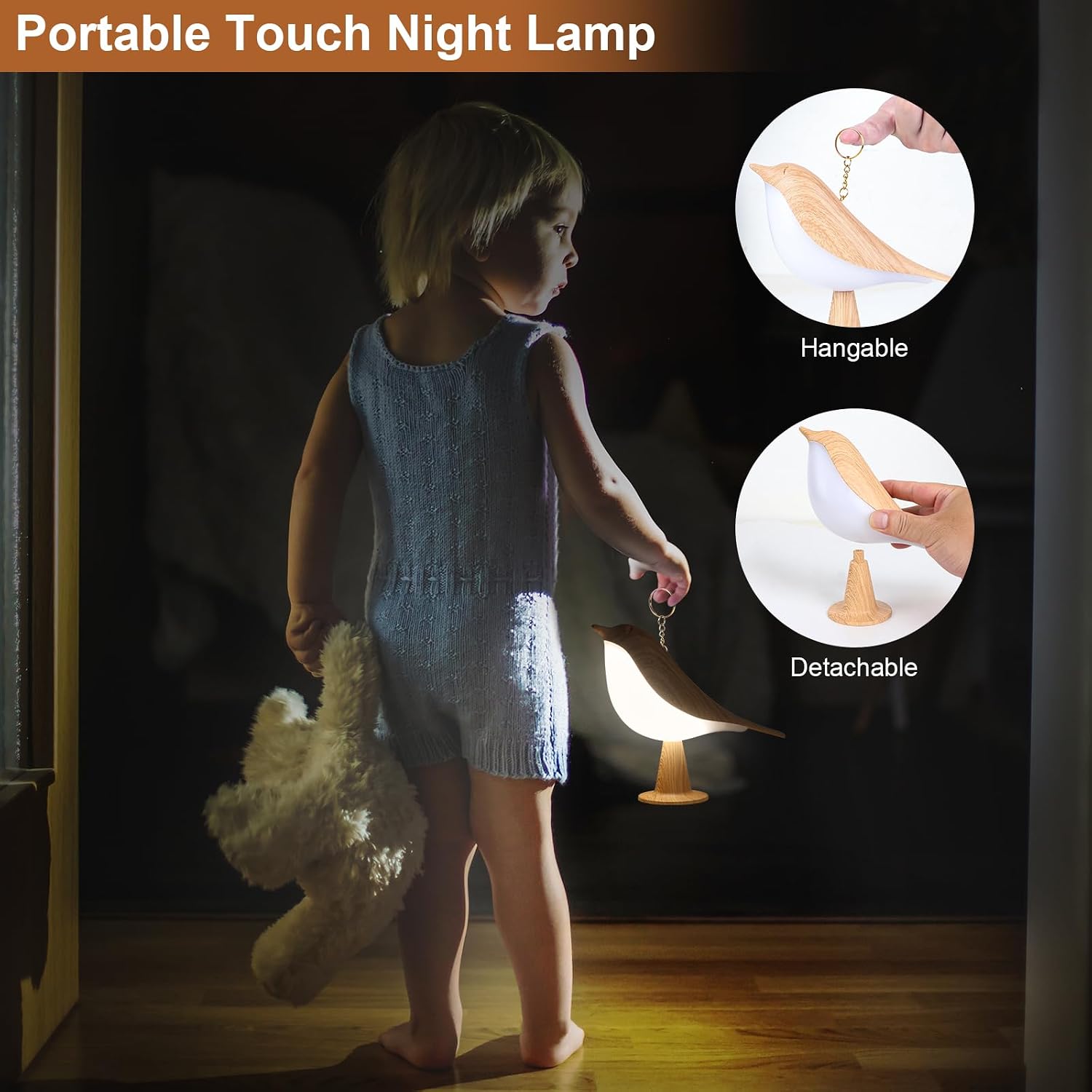 Detalle 2 de Touch Nachttischlampe 1800 mAh