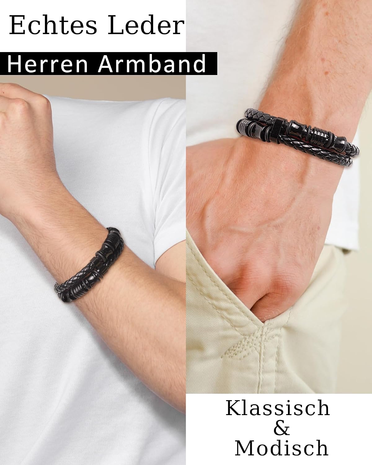 Detalle 2 de TOLOWOBK Lederarmband 21 cm