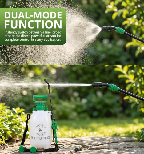 Thumbnail 6 de REQUISITE NEEDS Pump Action 5L Garden Sprayer with Adjustable Nozzle, 1.3m Hose and Shoulder Strap