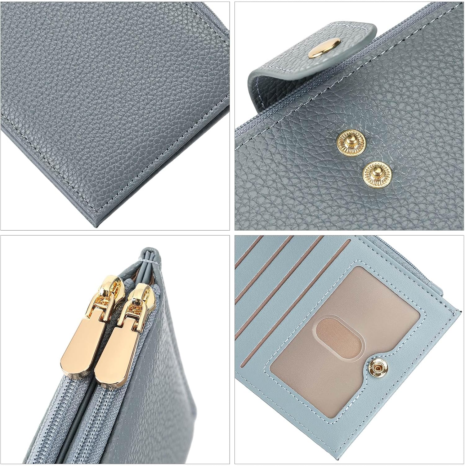 Detalle de GOIACII RFID Blocking Large Bifold Wallet for Women – Practical, Slim yet Spacious