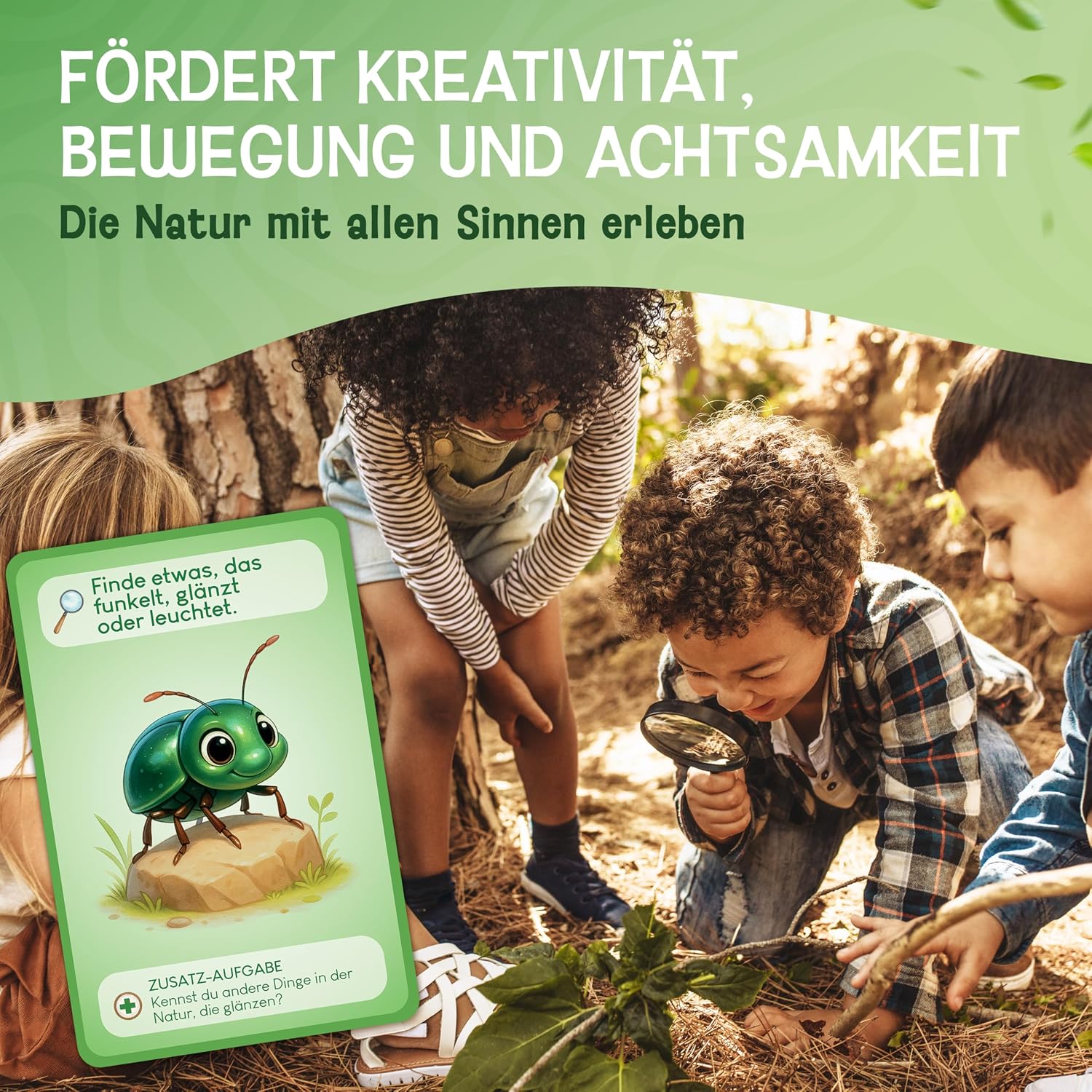 Detalle 1 de LIKARTO Entdeckerkarten 55 Karten für Kinder