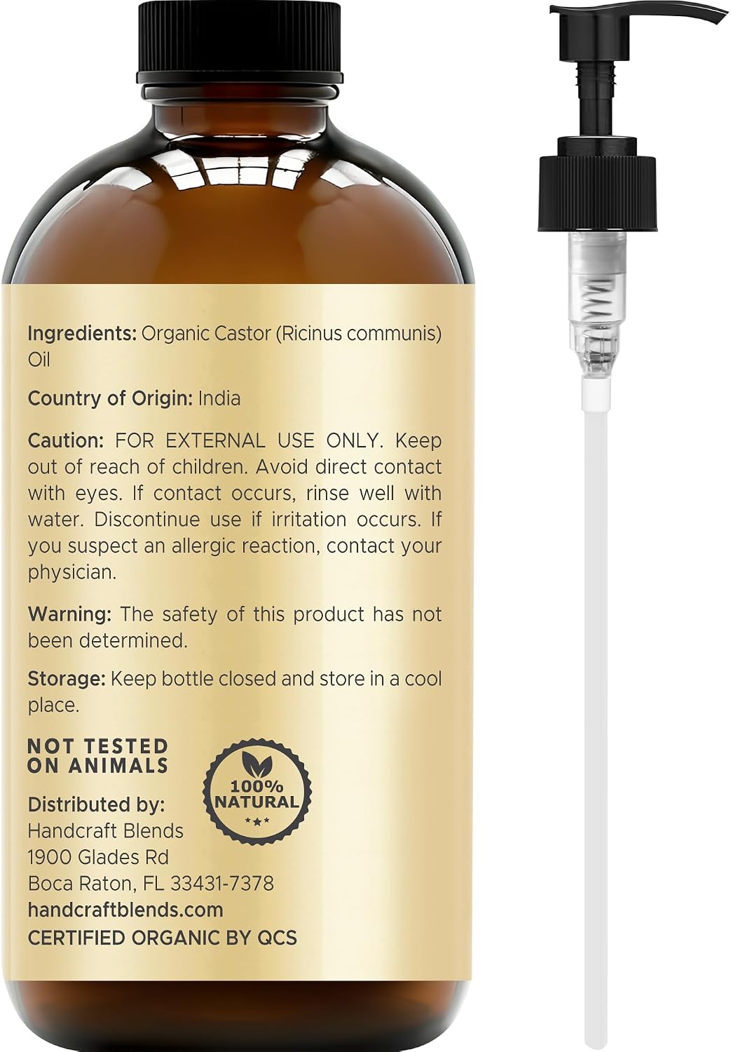 Detalle de Handcraft Blends Castor Oil 236 ml