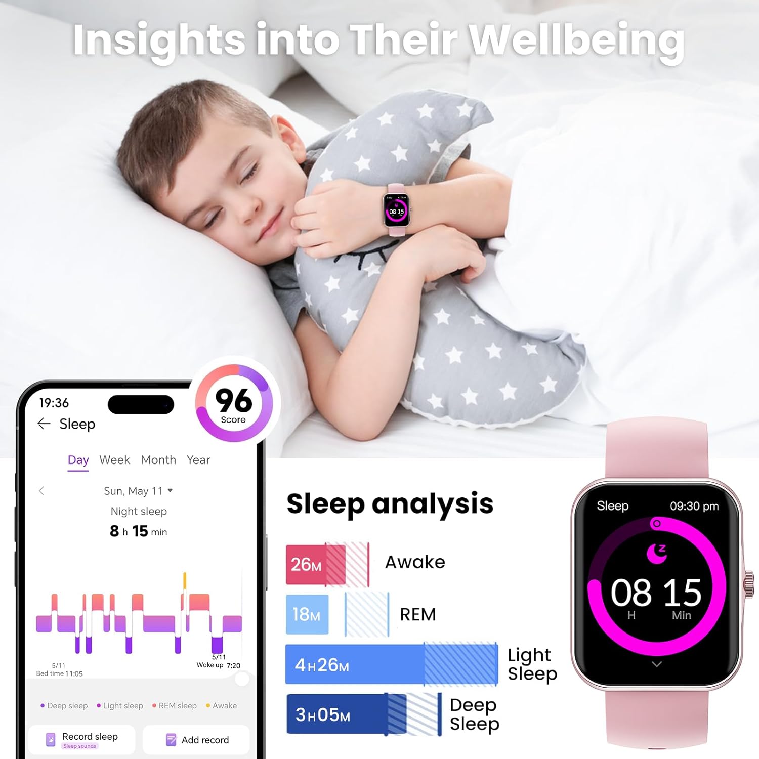 Thumbnail 2 de BJLBOJEY Kids Smart Watch 1.83