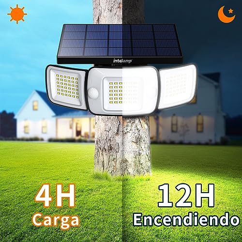 Detalle 2 de intelamp Foco solar exterior con sensor 1200LM