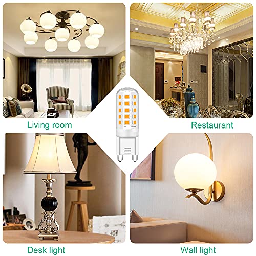 Detalle de Tailcas Ampoule LED G9 (12 pièces) 3000K – 500 lm – 5W équivalent 50W Halogène, non dimmable
