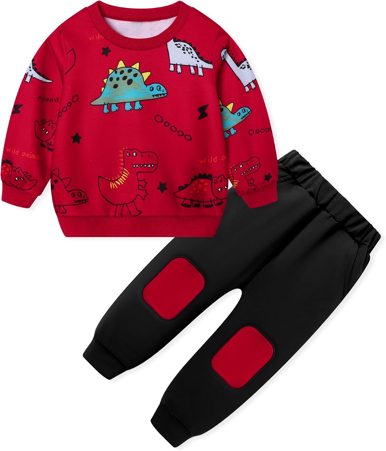 Detalle de DISAUR Toddler Dinosaur Sweatshirt and Jogger Set Size 2-6