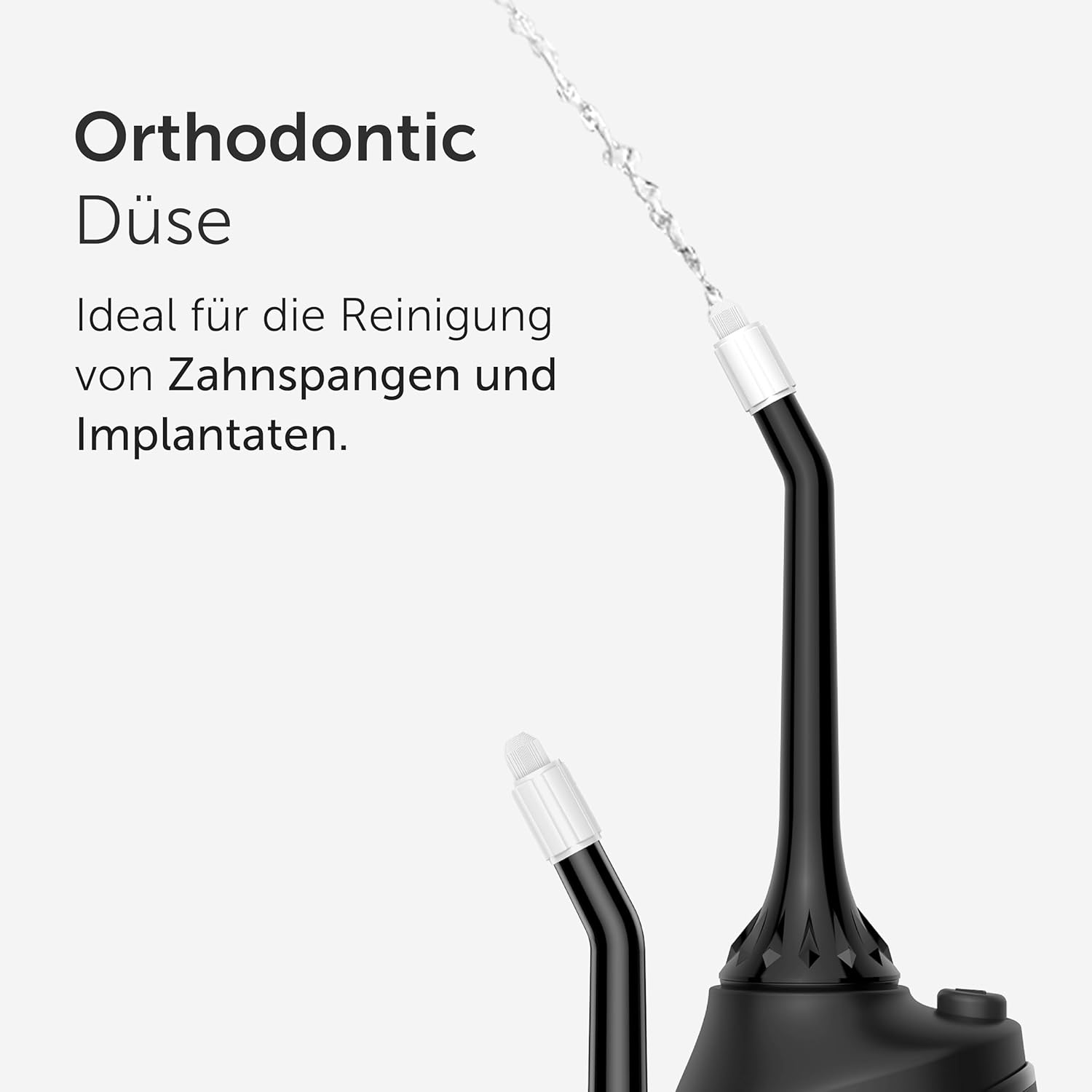 Thumbnail 1 de WonderSmile Orthodontic Düse – Ersatzdüsen für die Munddusche Waterflow (Black, 4er-Pack)