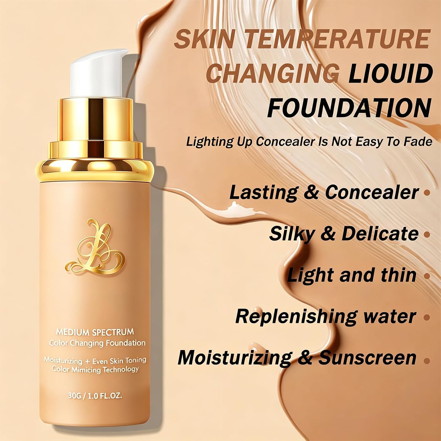 Thumbnail 1 de Color-Changing Foundation with SPF 50+