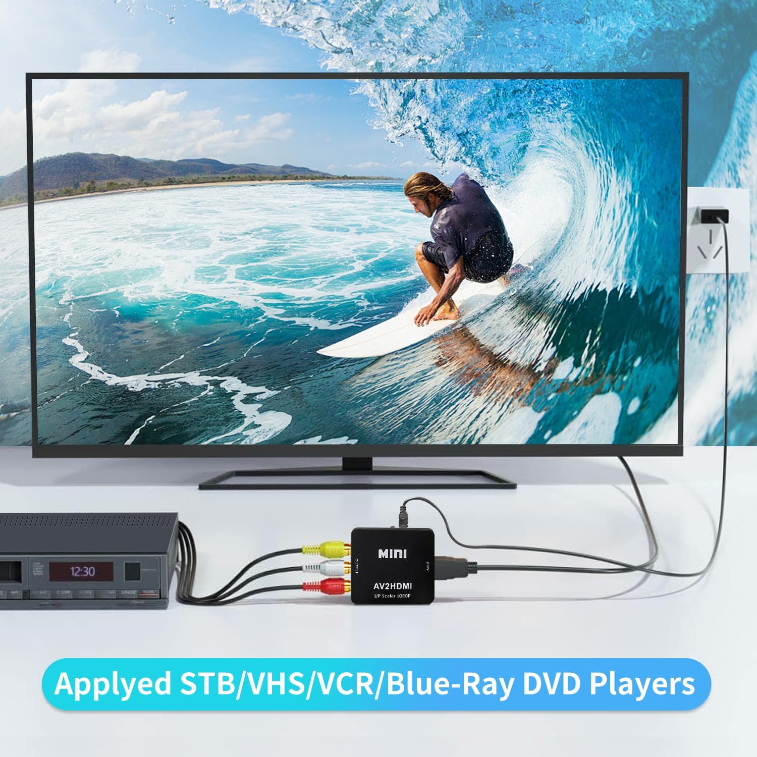 Thumbnail 1 de RCA to HD Adapter: AV to HD Converter for 1080P output