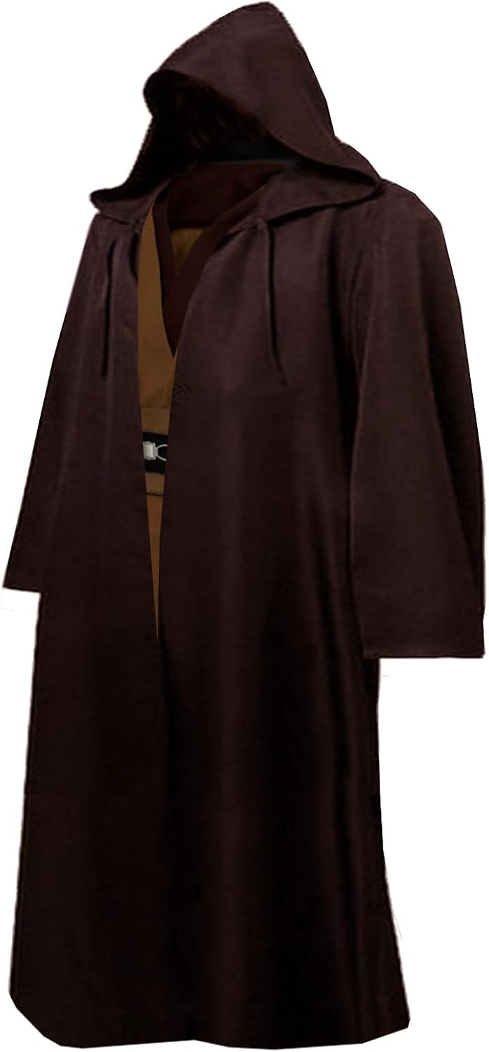 Detalle 2 de GOLDSTITCH men’s hooded tunic robe full set (Halloween cosplay costume)