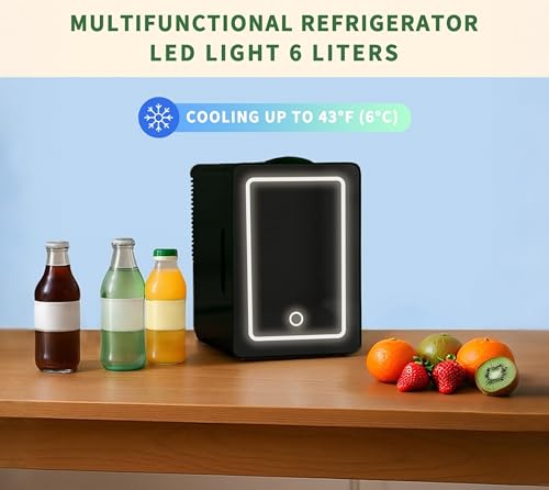Detalle de iTOMA Mini Personal Fridge Cooler 6L: Compact, Quiet, and Practical