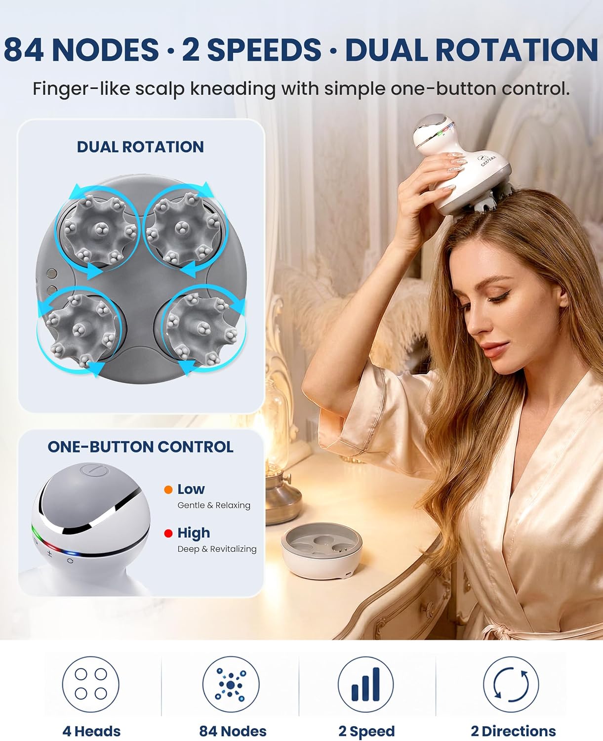 Thumbnail 4 de COMFIER Cordless Hair Scalp Massager with 84 Nodes ⚙