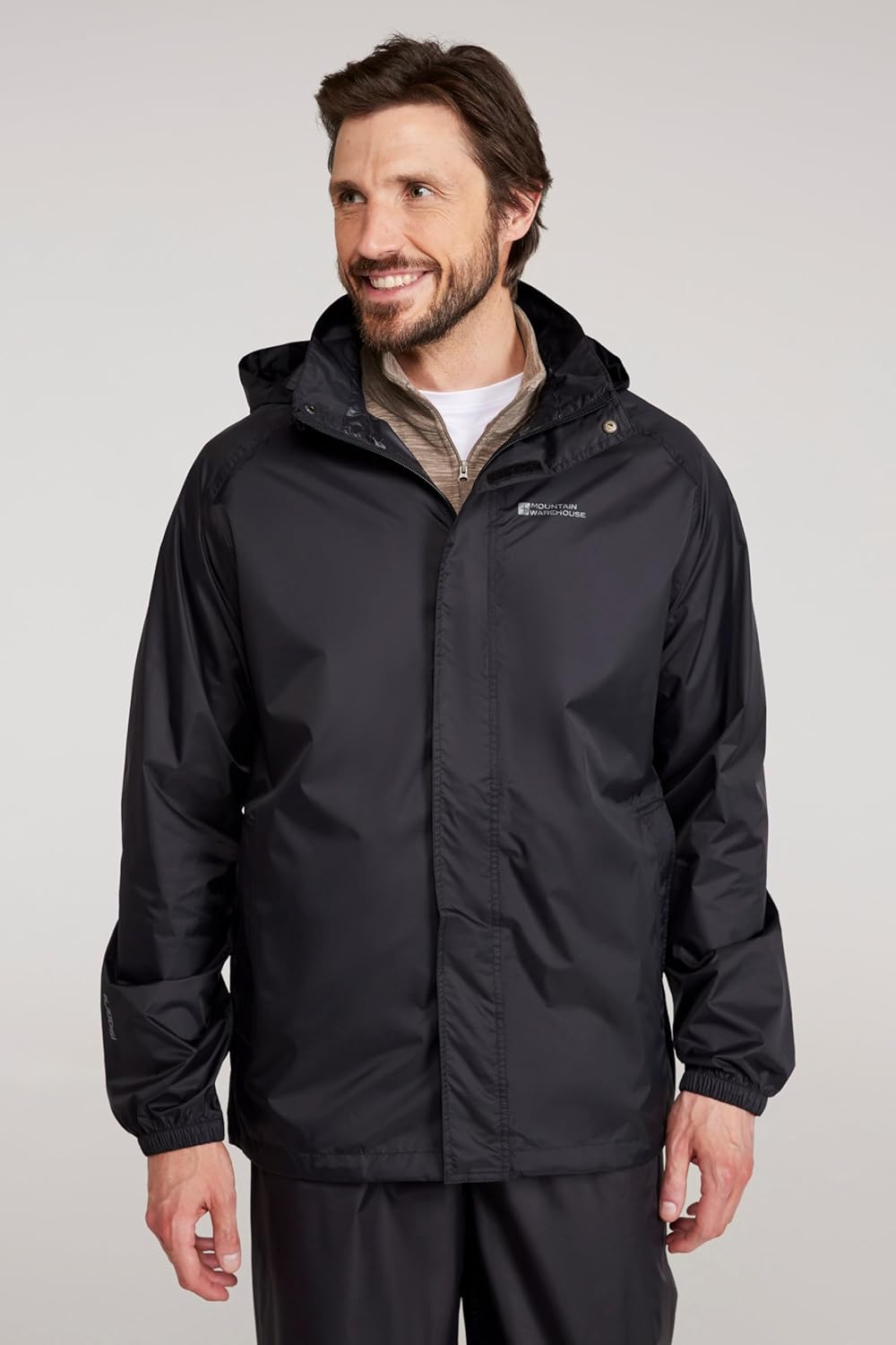 Detalle de Mountain Warehouse Pakka Mens Waterproof Packable Jacket – IsoDry, Lightweight & Breathable Raincoat