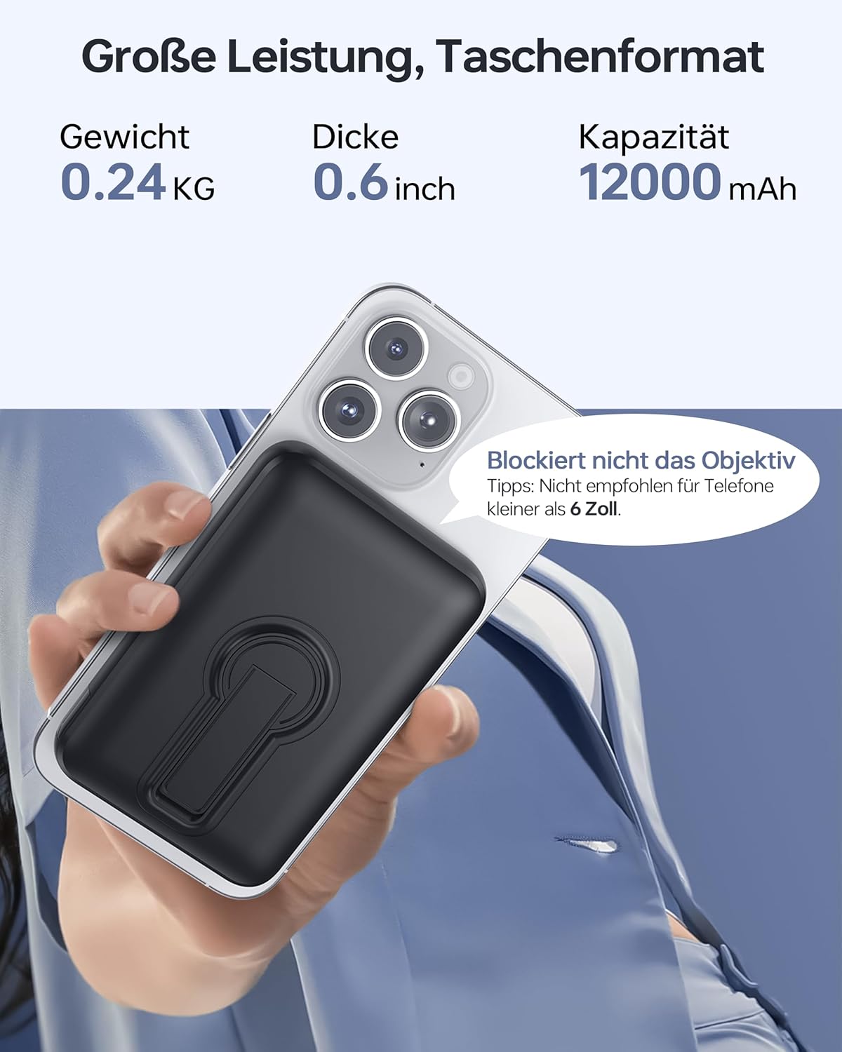 Thumbnail 5 de MagSafe Powerbank 12000 mAh – kabelloses Ladegerät