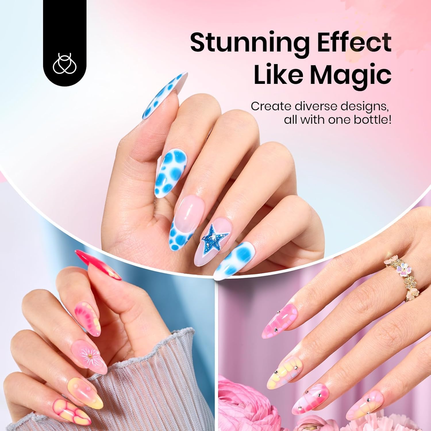 Thumbnail 1 de Beetles Blooming Gel nail polish clear for nail art 💅