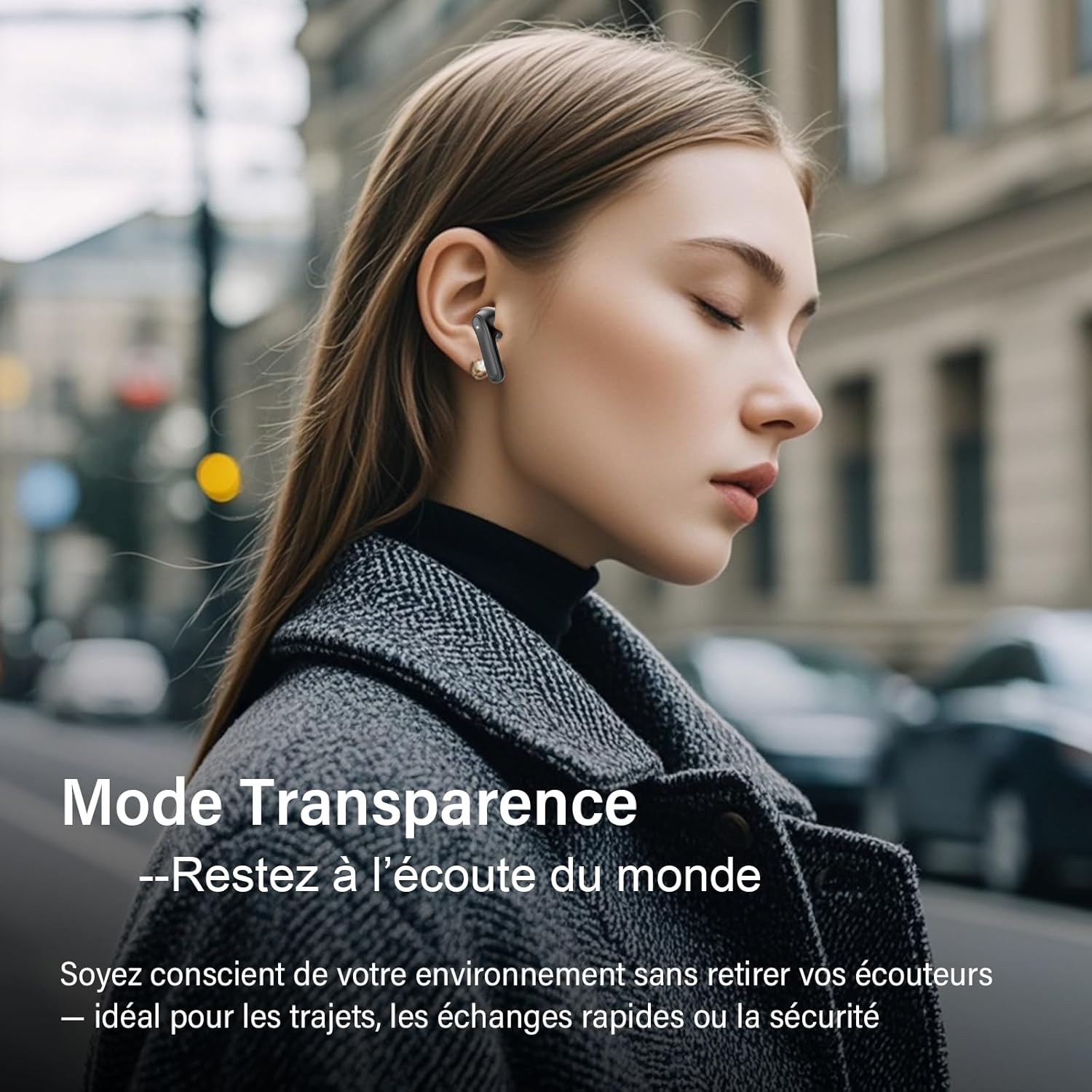 Detalle de DUCOCUB Écouteurs sans Fil à Réducteur de Bruit Hybride ANC 45 dB, Bluetooth 5.4, App Smart Life, 49H d'autonomie et IPX7