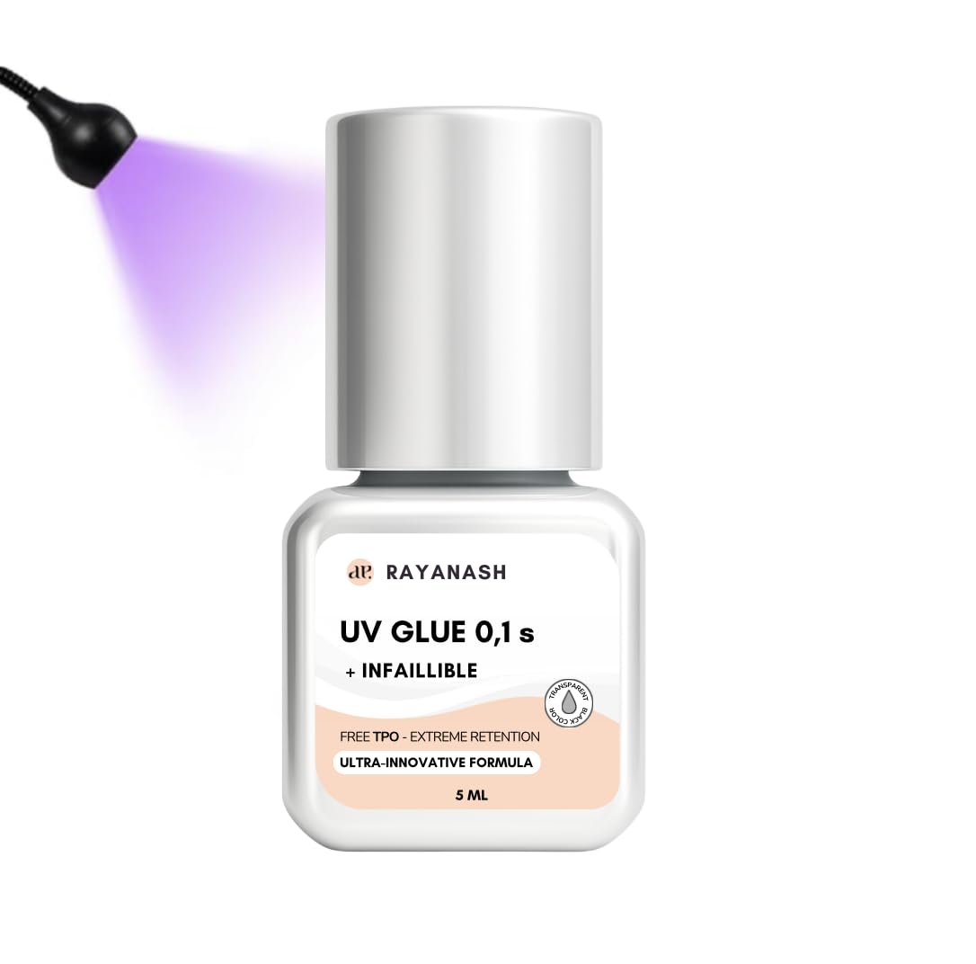 Detalle de Colla UV per extension ciglia in 0,1 secondo (5 ml) – colla impermeabile per uso professionale