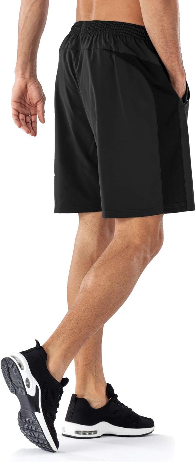 Thumbnail 3 de HMIYA Herren Sport Shorts mit Reißverschlusstaschen – schnell trocknend, Stretch & bequemer Bund