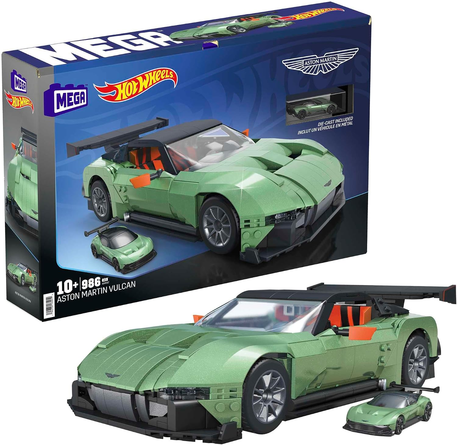 Thumbnail 6 de MEGA Hot Wheels zusammenbaubares Audi 90 Quattro IMSA GTO - 973 Teile, 1:15 Die-Cast Sammler-Set