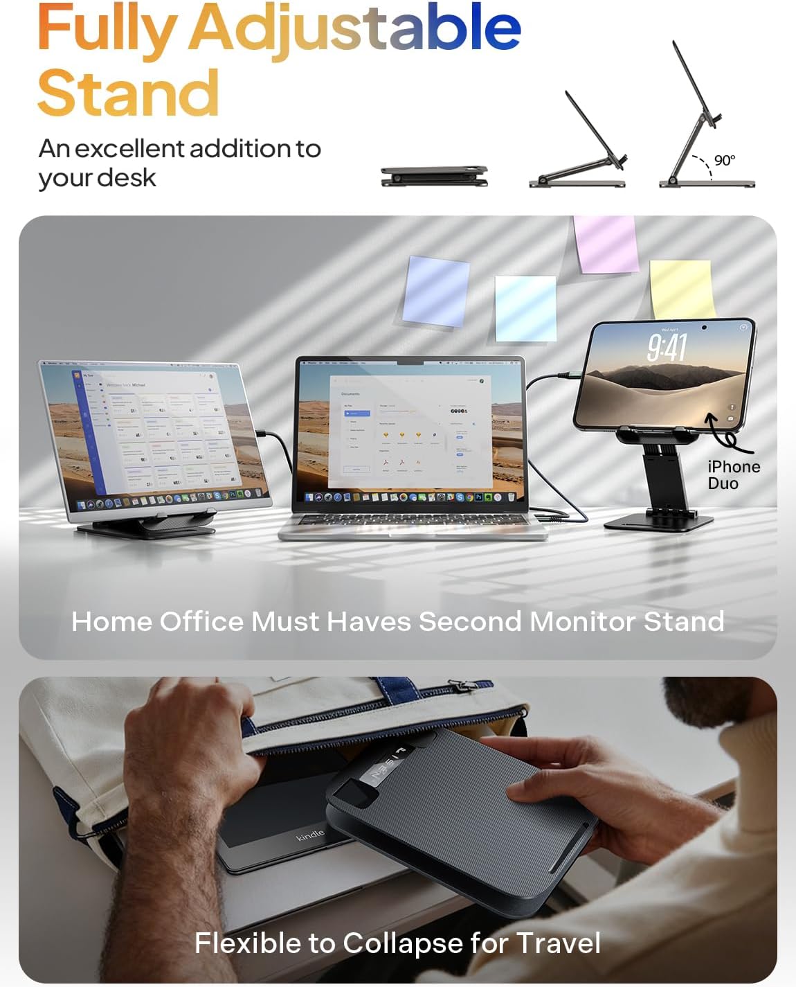 Thumbnail 2 de LISEN iPad Stand for Desk — Tablet Holder for Home and Office Use