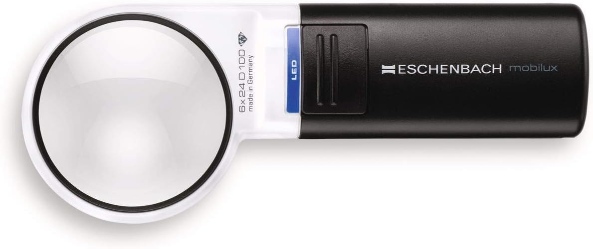 Detalle de Eschenbach Handlupe mobiluxLED 6x Vergrößerung Ø58mm