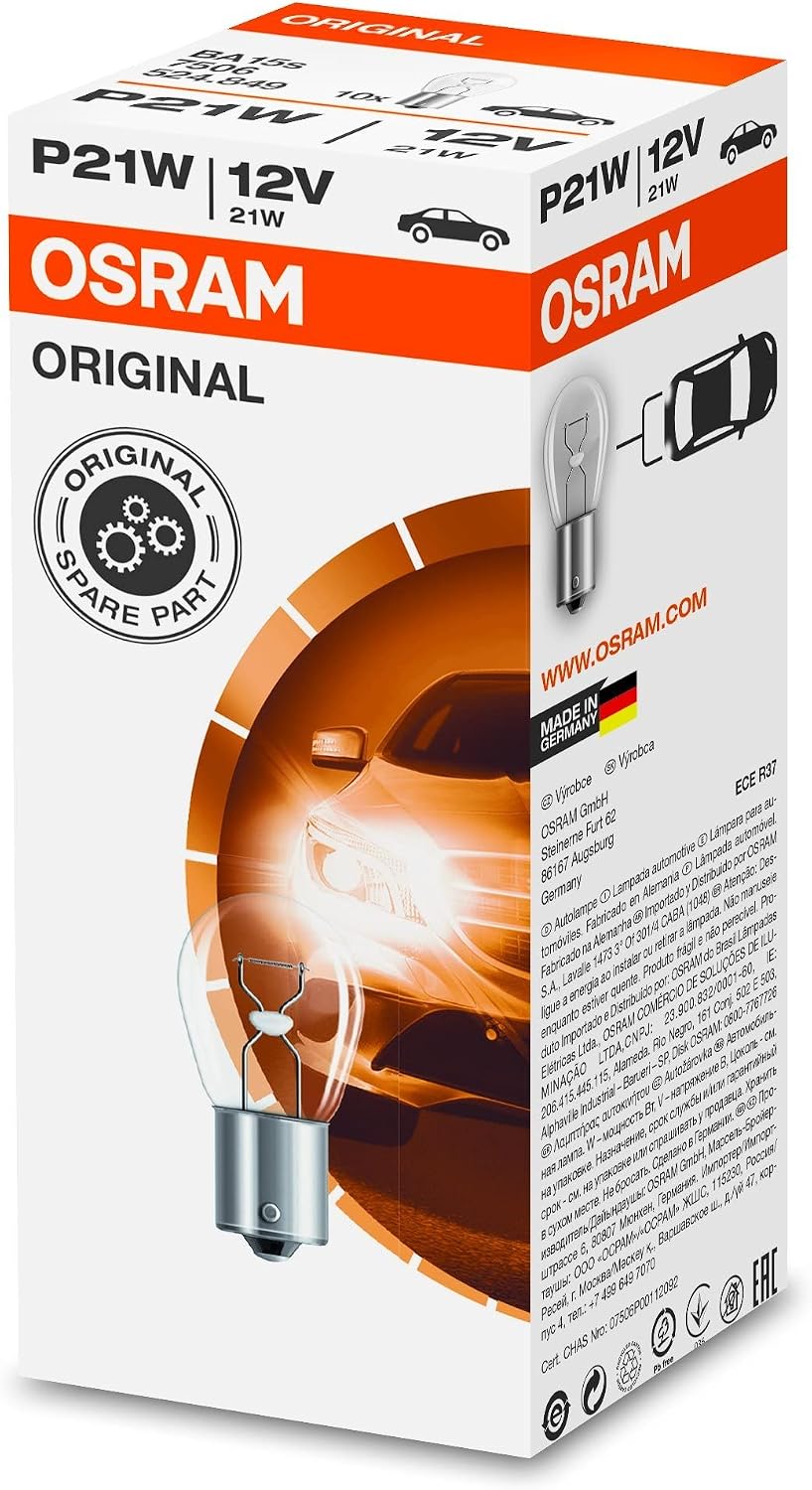Detalle de Osram 7506 Original P21W Lampe Clignotante 12 V