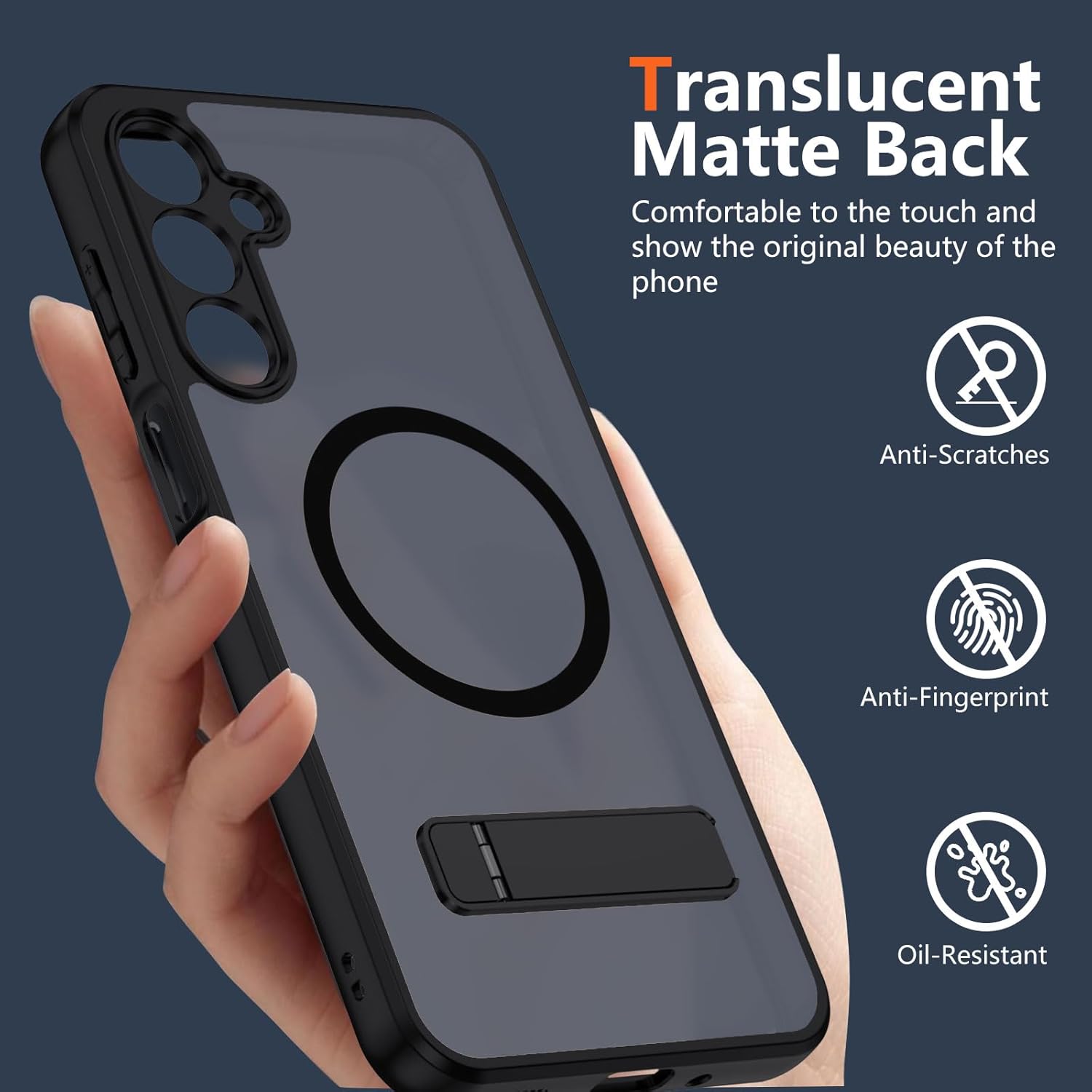 Thumbnail 5 de XTCASE Magnétique: Coque Samsung Galaxy S25 FE avec support réglable et compatibilité MagSafe
