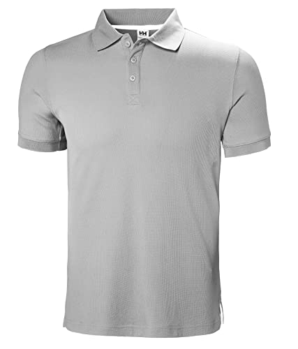 Detalle de Helly Hansen Crewline Polo para Hombres - Gris Niebla, Talla L