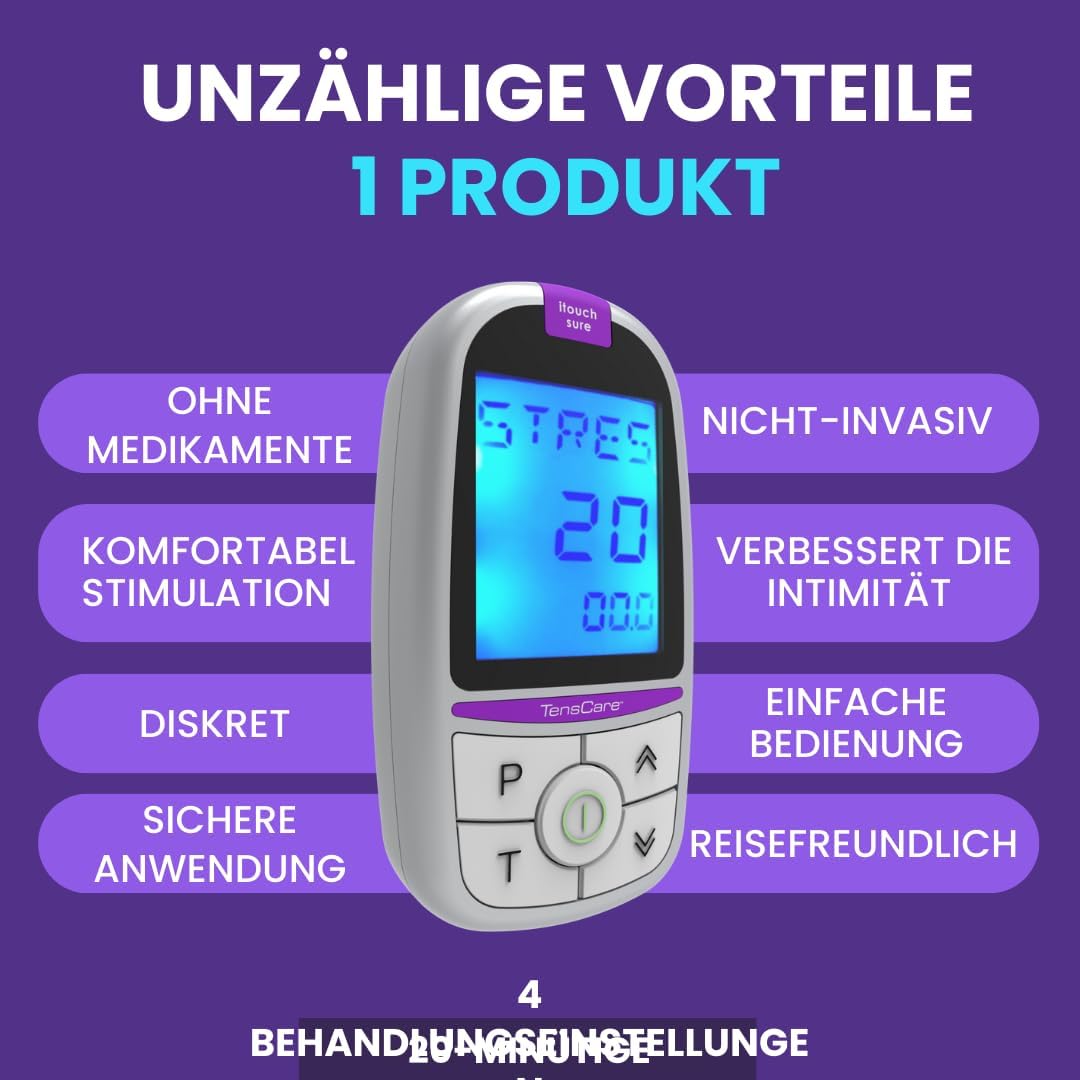 Thumbnail 1 de TensCare iTouch Sure Beckenbodentrainer – Set mit Gel, Desinfektionstüchern und 4 Behandlungsmöglichkeiten