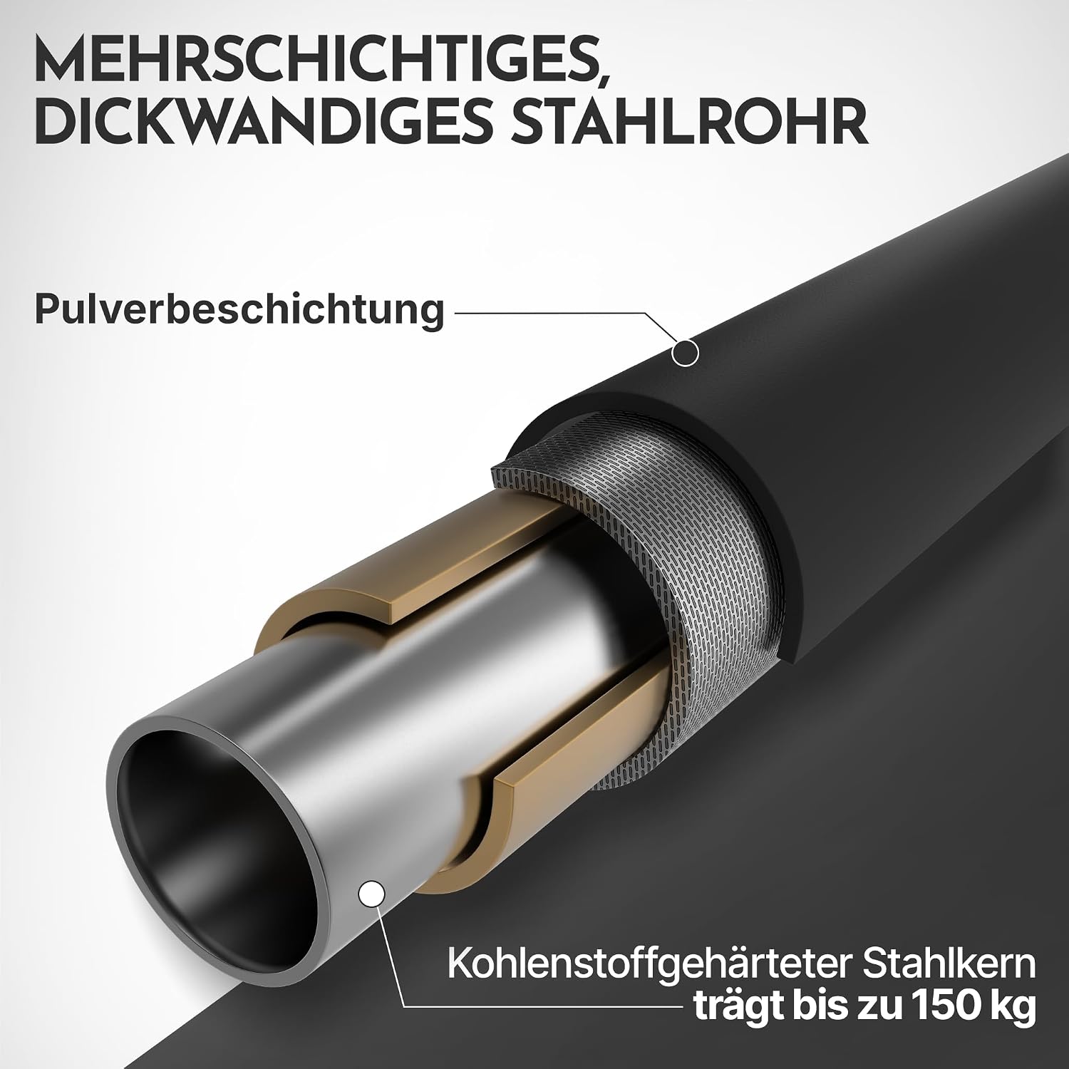 Detalle 2 de NEOLYMP Premium Klimmzugstange Türrahmen 150 kg 💪