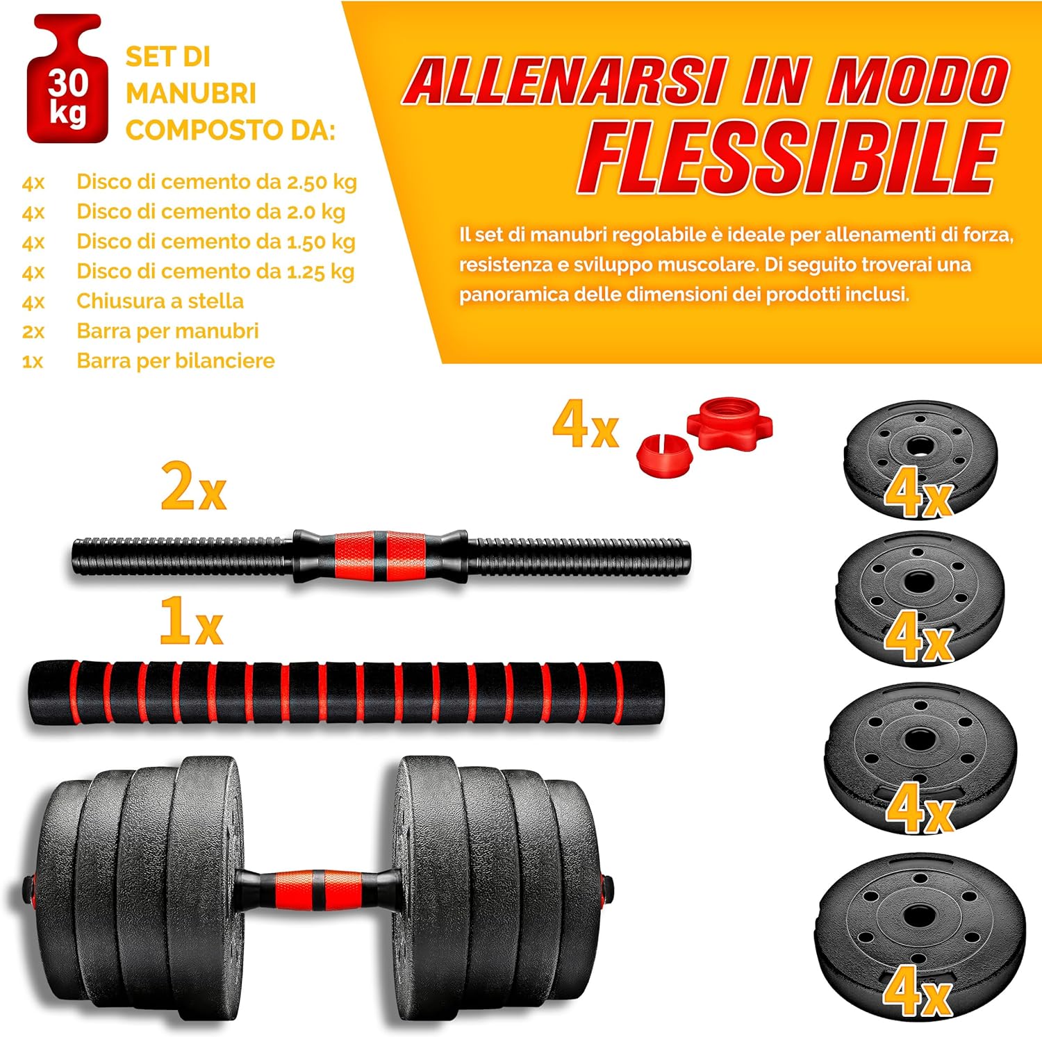 Thumbnail 4 de RE:SPORT Set manubri 15-40kg 2 in 1 🏋