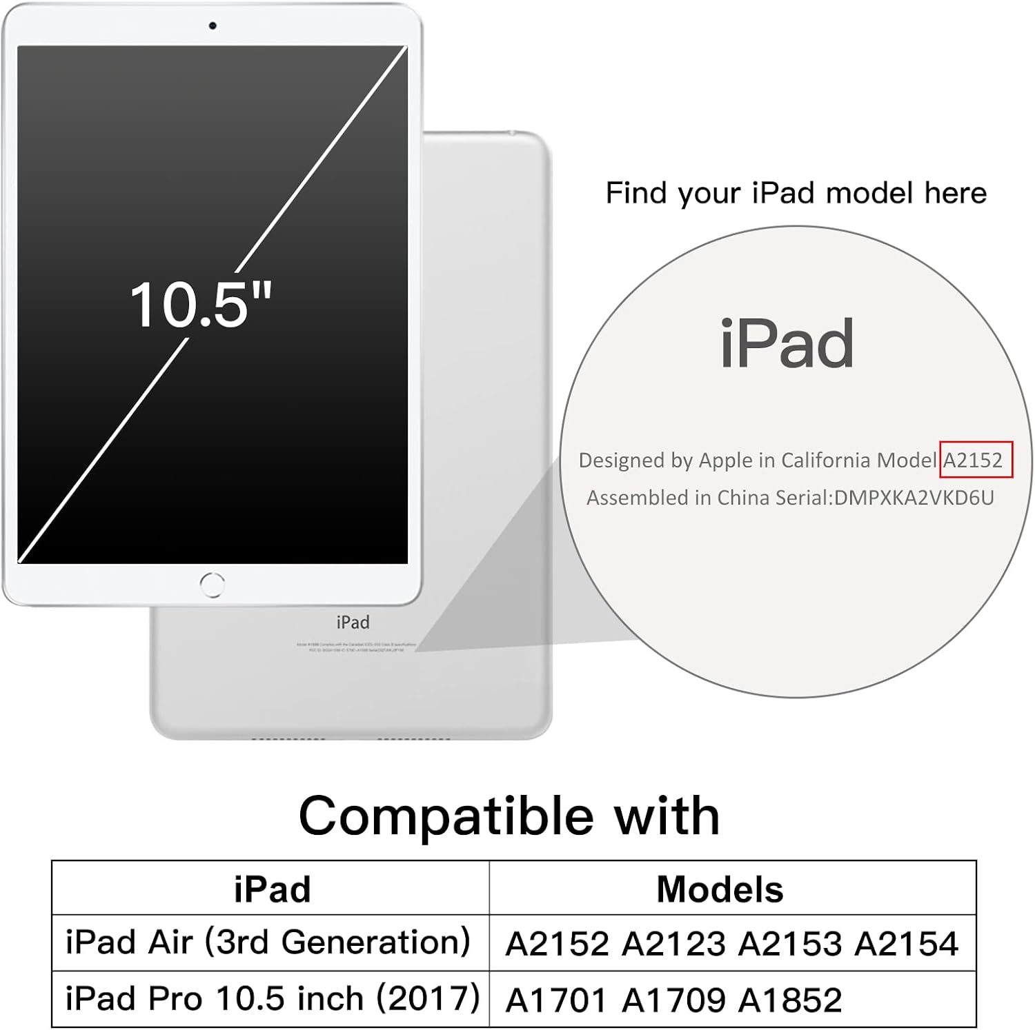 Thumbnail 1 de JETech Case for iPad Air 3 10.5