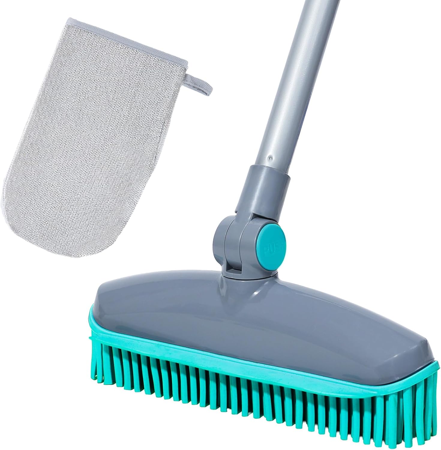 Detalle de Rubber Broom with Squeegee, 51-Inch Iron Handle
