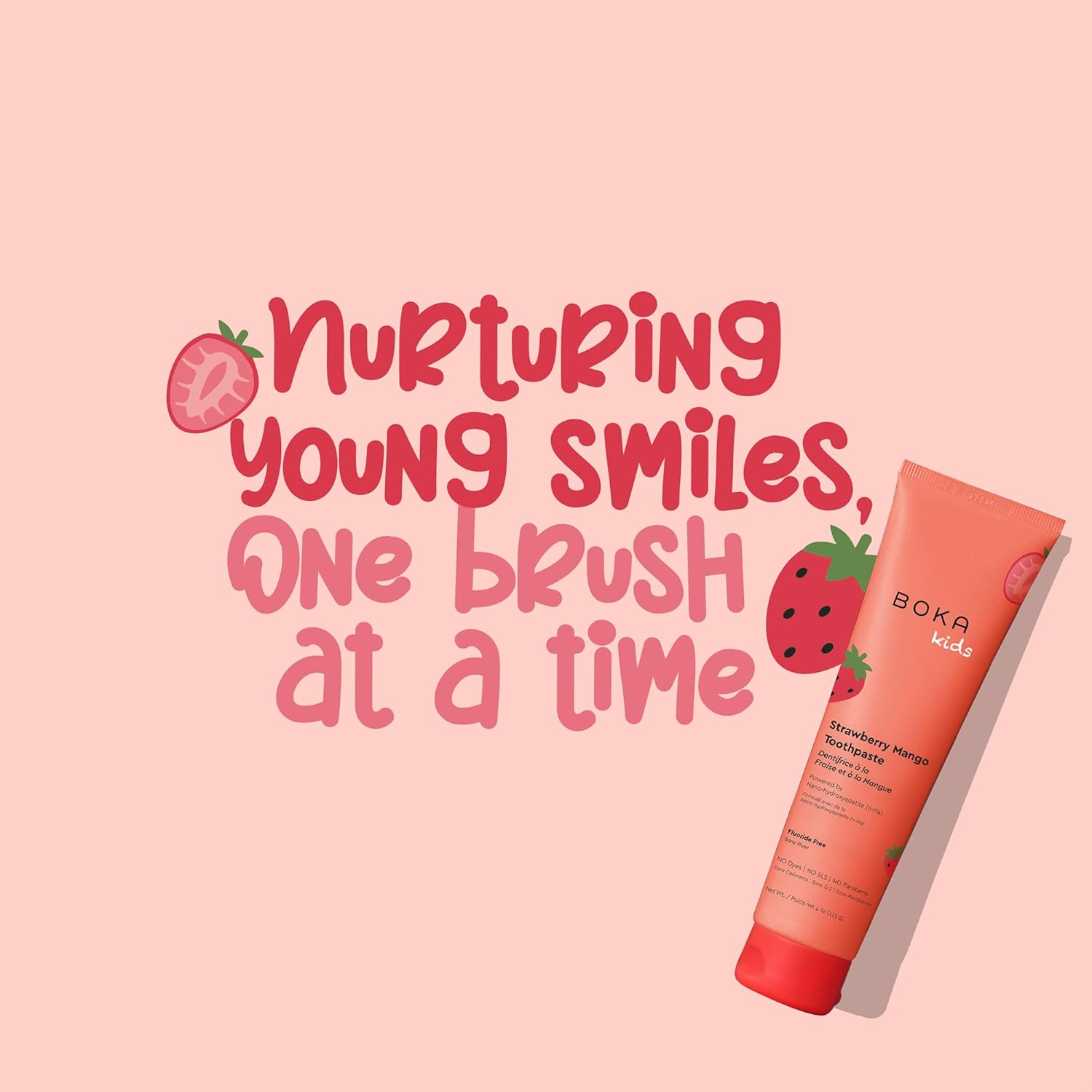 Thumbnail 6 de Boka Fluoride-Free Nano Hydroxyapatite Toothpaste (Strawberry Mango), 4 oz