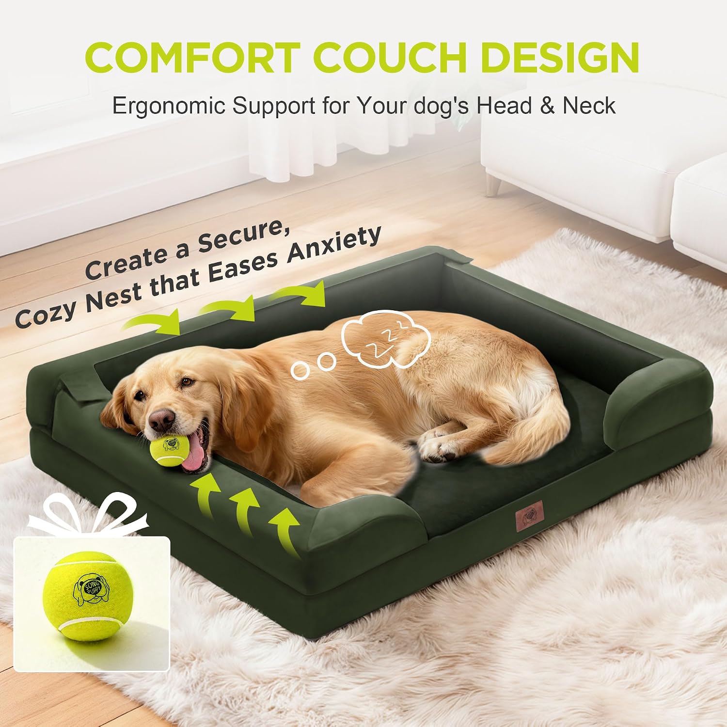 Thumbnail 6 de Song Puppy Orthopedic Dog Bed, 36 x 27 Inch