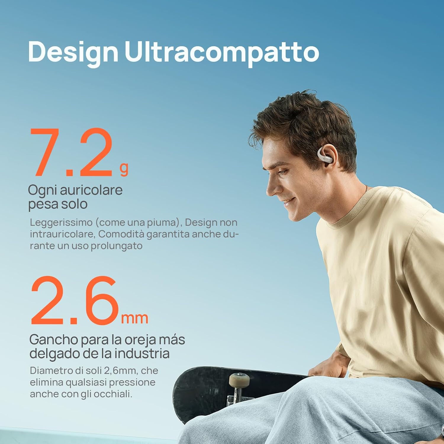 Detalle de Mibro OpenEar Pro cuffie Bluetooth Sport senza fili con microfono e gancio auricolare Air