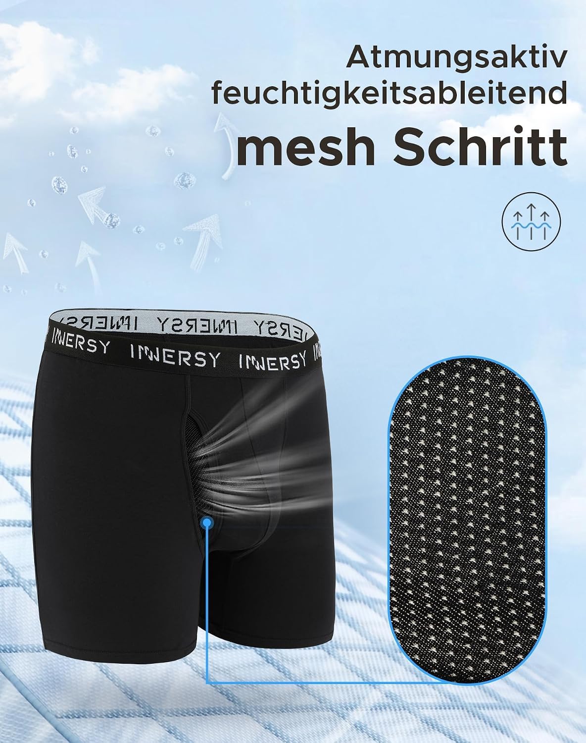 Thumbnail 3 de INNERSY Grandi misure boxer uomo 5 pezzi in cotone XXL-5XL