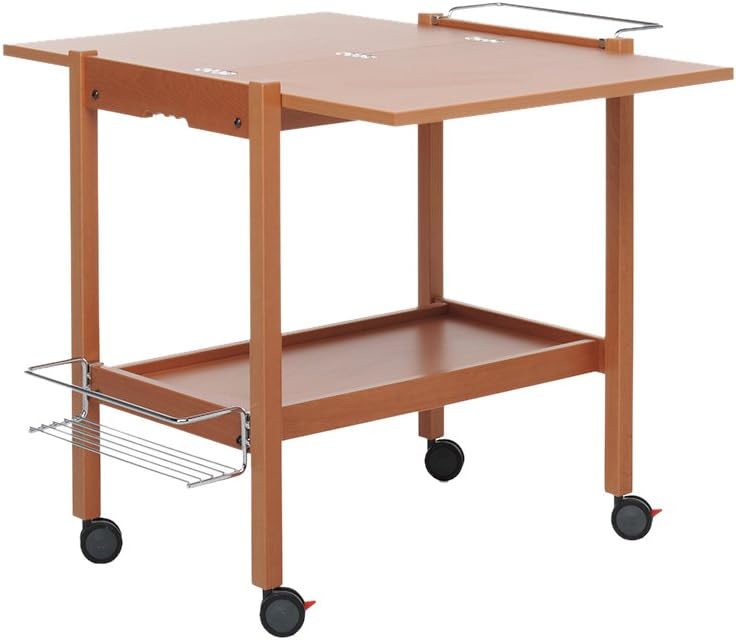 Thumbnail 2 de Foppapedretti Newton Carrello/Tavolino, Noce – versatilità legno massiccio con tavolo estraibile