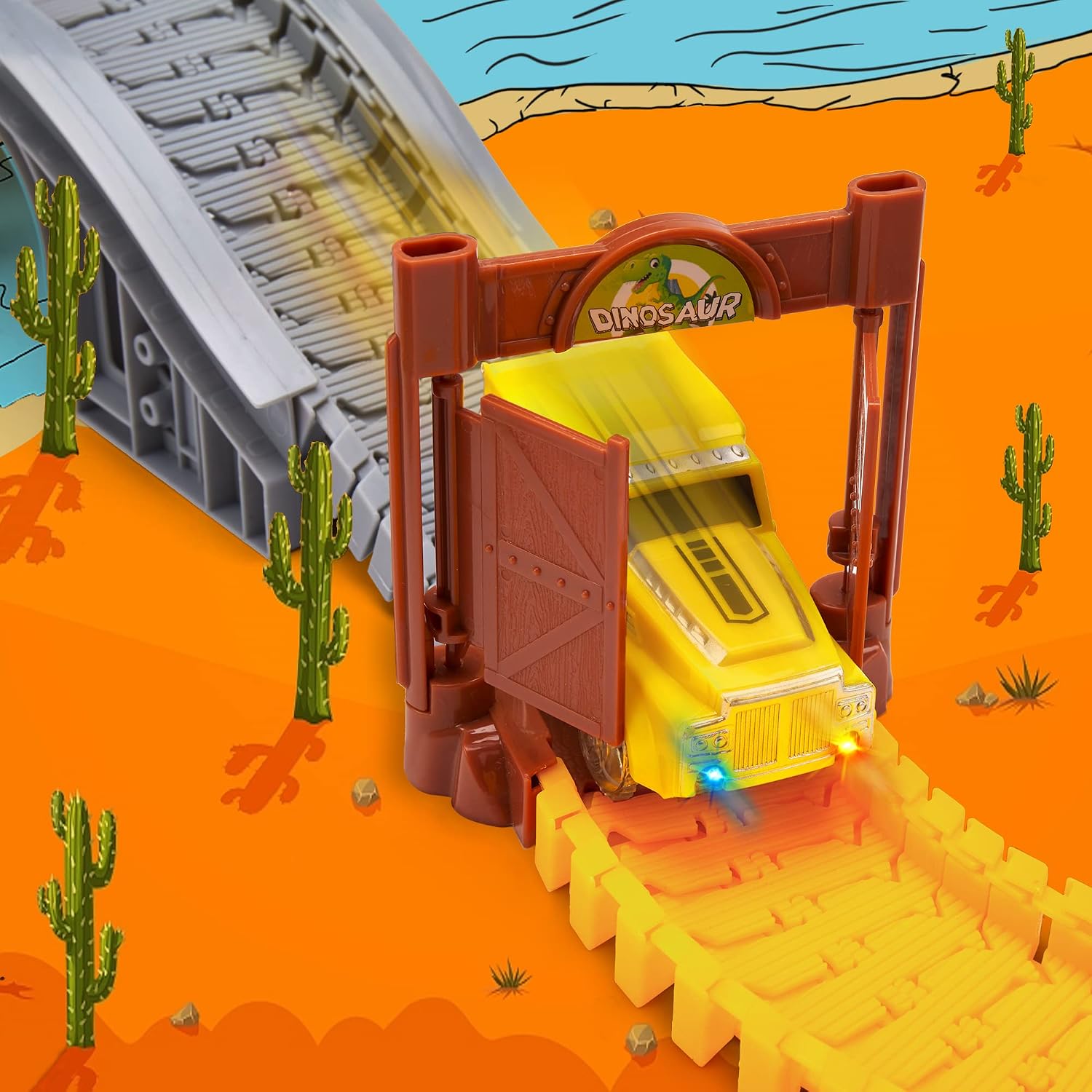 Thumbnail 6 de OR OR TU 342Stück Rennstrecke Spielzeug für Kinder