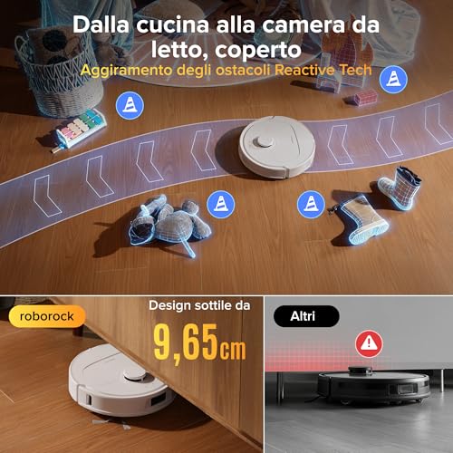 Thumbnail 6 de roborock Qrevo S Pro: Robot Aspirapolvere Lavapavimenti con Lavaggio Panno a 75°C