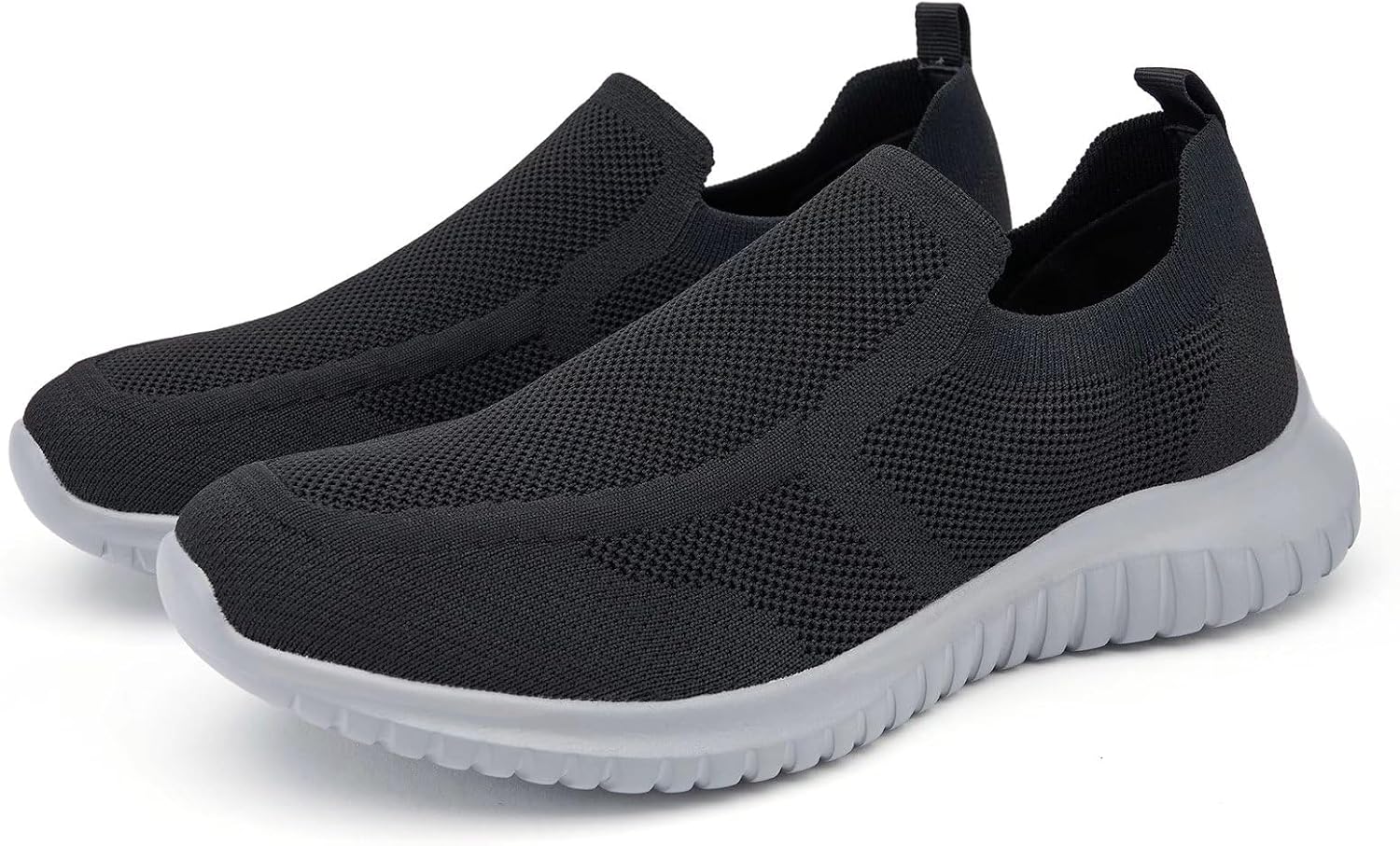 Detalle de konhill Herren Slip On Sneaker – Leichtgewicht, atmungsaktive Mesh-Schuhe