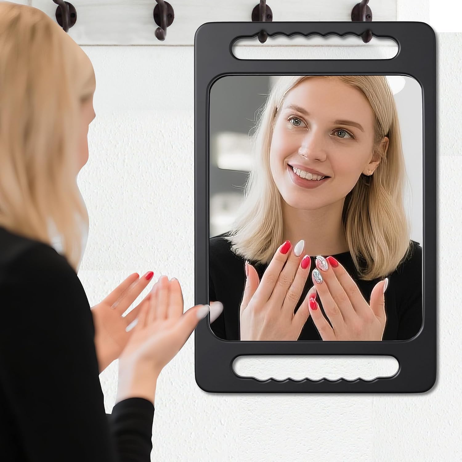 Thumbnail 5 de TASALON Unbreakable Barber Mirror – Hand Mirror with Double Handle