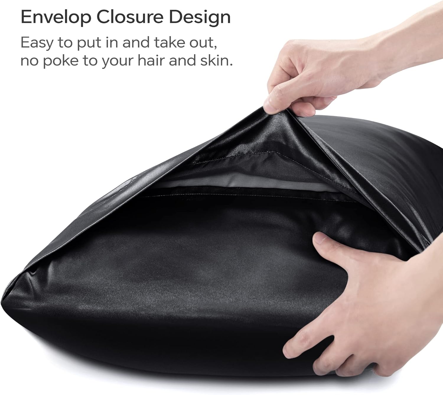 Detalle 2 de BEDELITE Satin Body Pillowcase, 20 x 54 Inch