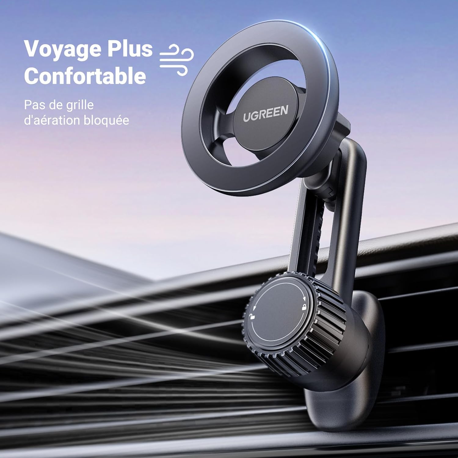 Thumbnail 6 de UGREEN Support Téléphone Voiture Magnétique MagSafe — fixation solide, ajustement pratique et polyvalence