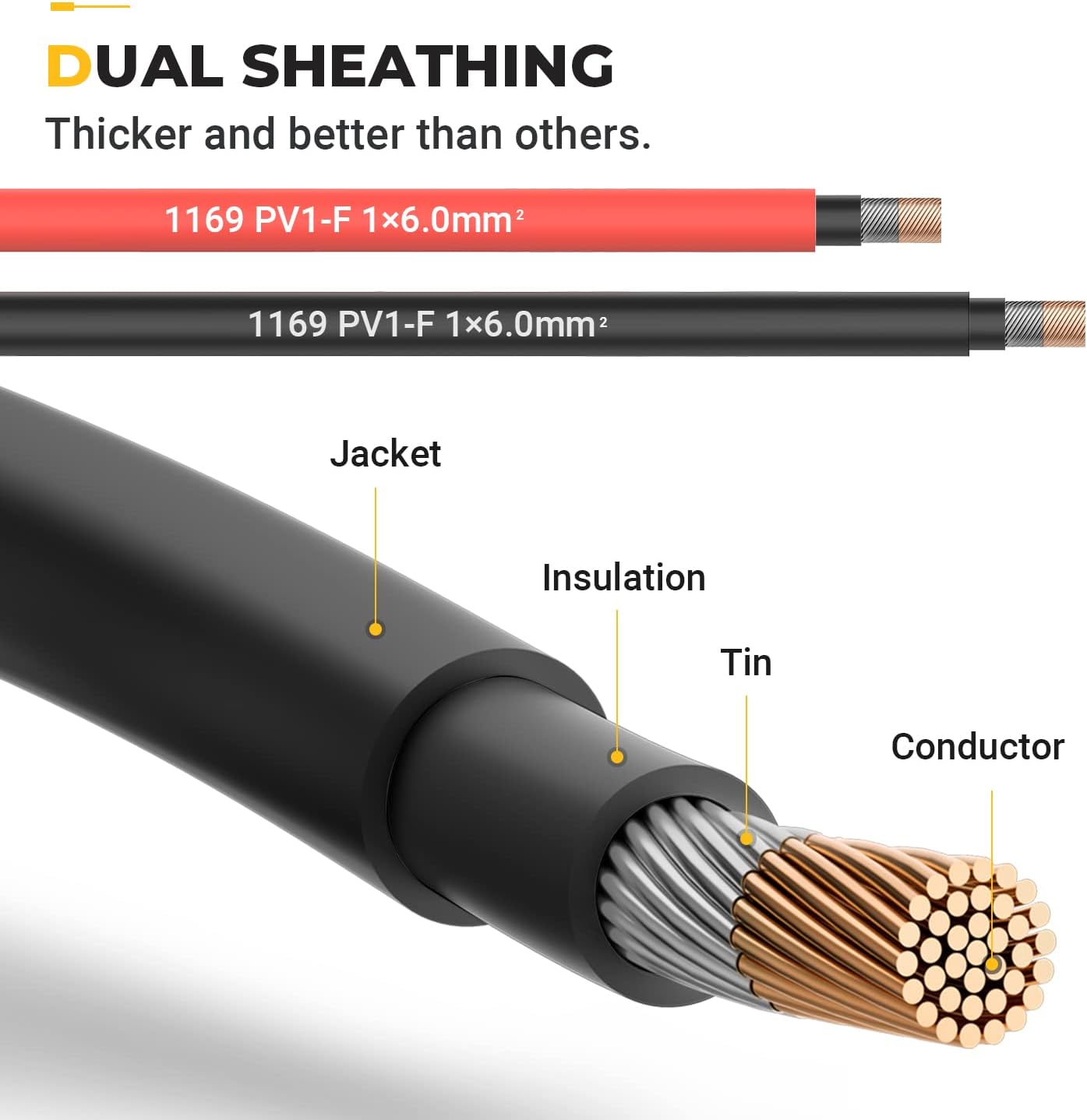 Thumbnail 2 de BougeRV 20ft 10AWG Solar Extension Cable 🔌