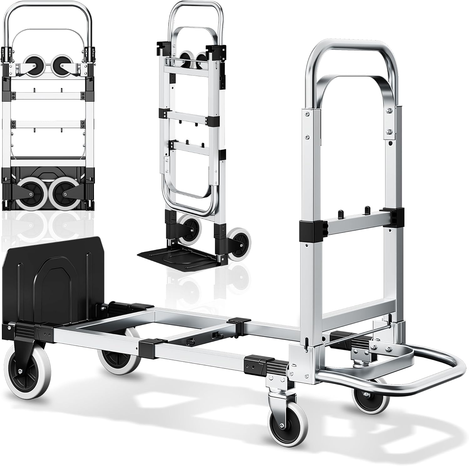 Detalle de SILVEL Folding Hand Truck, 600 lb Capacity