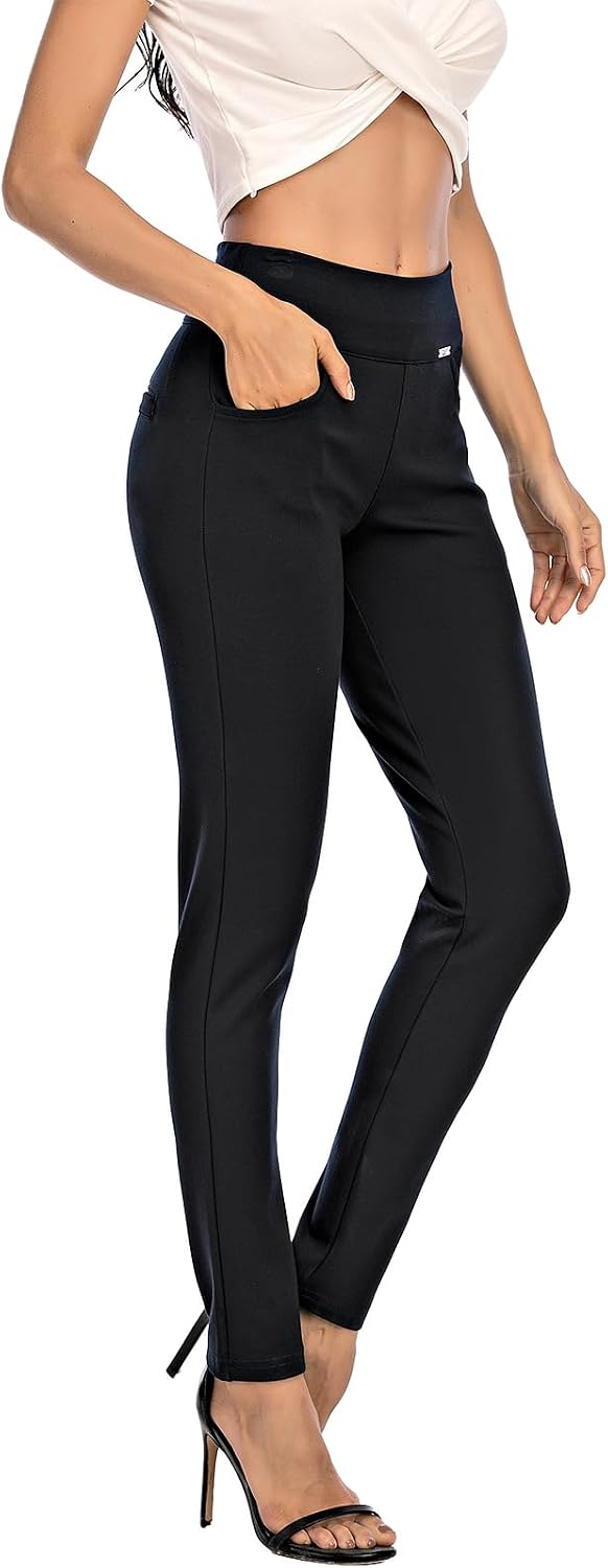Thumbnail 3 de neezeelee Dress Pants Slim Fit High Waist with Pockets